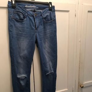Light blue stretch denim skinny Jeans size 5